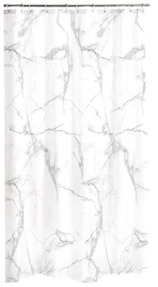 Vonios užuolaida Douceur Marbre, balta, 200 cm x 180 cm