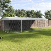 Lauko voljeras šunims su stogu, 8x4m kaina
