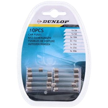 Rinkinys BEZPIECZNIKÓW SZKLANYCH DUNLOP 10SZT