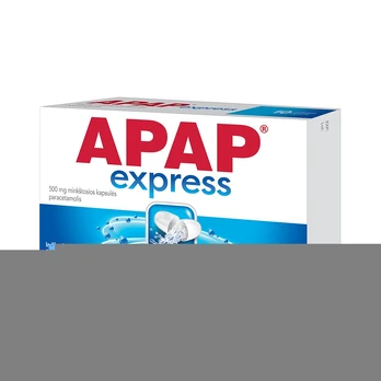 APAP express 500 mg minkštosios kapsulės N10
