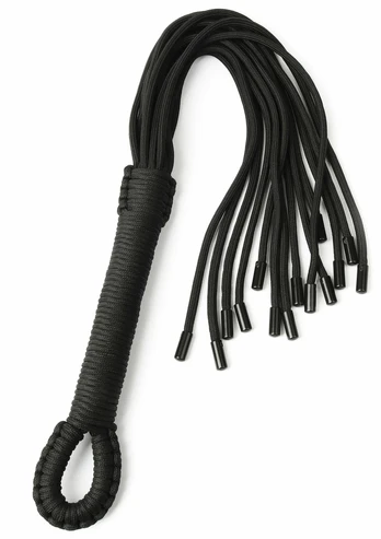 TABOOM Knot Flogger Luxury Bondage Accessory Black