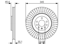 BOSCH 0 986 479 A24 Brake Disc kaina