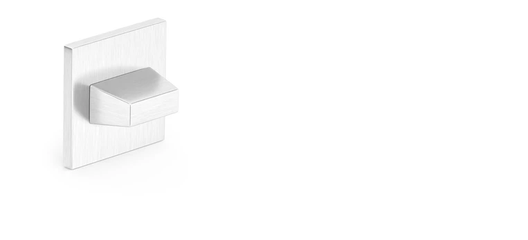 WC durų užsuktukas Metal-Bud CUBE Q SLIM, Matinio nikelio