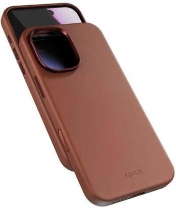 Dėklas Epico Leather Pro Mag+ Case Kryt pro iPhone 17 Qi2 & MagSafe kompatibilní hnědá