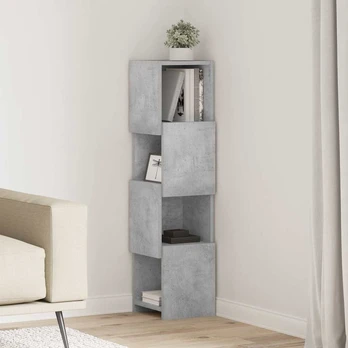 Kampinė spintelė Balta 25,5x25x102cm Apdirbta mediena