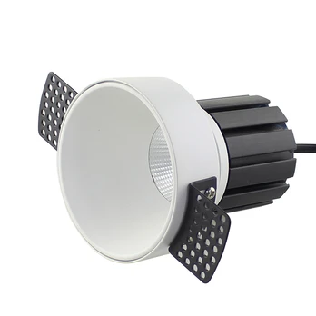 Įleidžiamas LED prožektorius be apvado 9W 3000K, Smėlio Balta