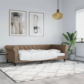 Lova Sofa, kapučino spalvos, 100x200 cm, dirbtinė oda