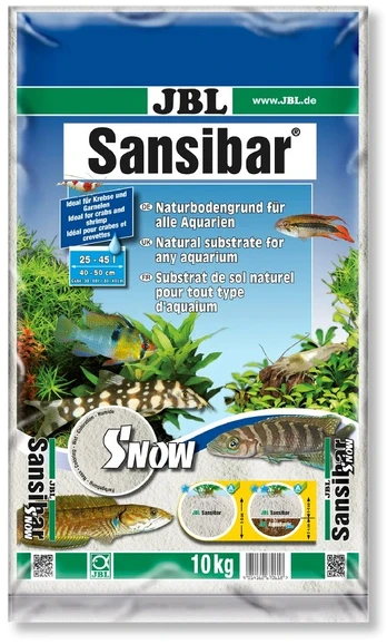 JBL Sansibar Snow akvariumo substratas 10 kg