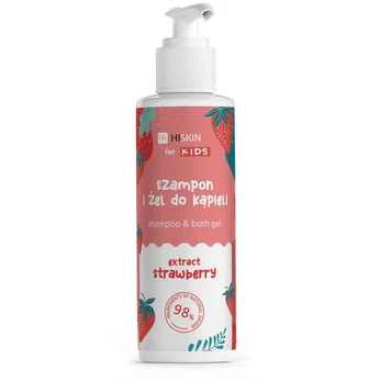Hiskin Vaikiškas šampūnas ir vonios gelis Braškių 280ml
