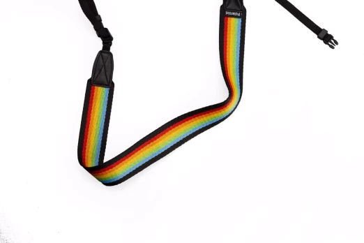 Polaroid - Camera Strap Flat For Polaroid Cameras - Rainbow Black