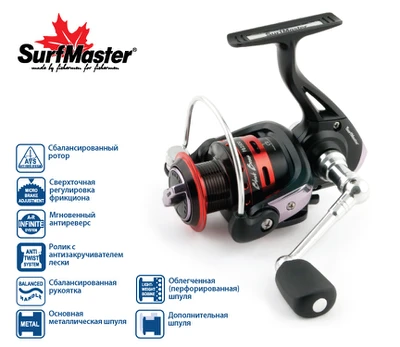 Ritė SURF MASTER Black Bass, 1500 (SMFBB1500-6)