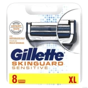 Ašmenys Gillette Skinguard Sensitive, 8 vnt. kaina