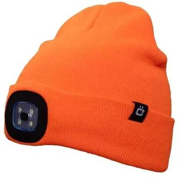 Orange OTTO winter hat with LED light oranžinis uni