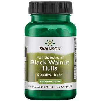 SWANSON Black Walnut (Juodasis Riešutmedis) 500mg - 60 kaps.