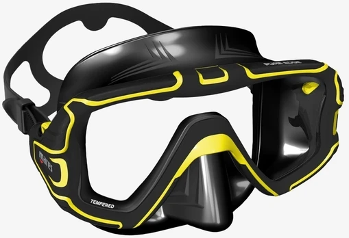 Nardymo kaukė Mares Pure Edge skaidri / juoda
