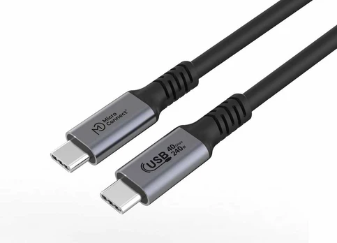 MicroConnect USB-C – USB-C laidas, 1,5 m juodas (Premium USB4 USB-C laidas, 1,5 m)