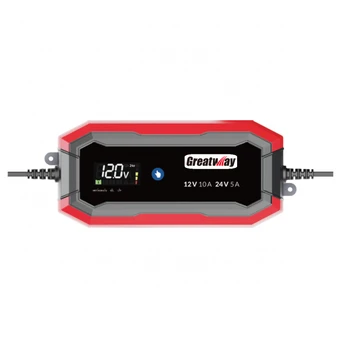 Įkroviklis akumuliatoriui automatinis LCD 12/ 24V 10A