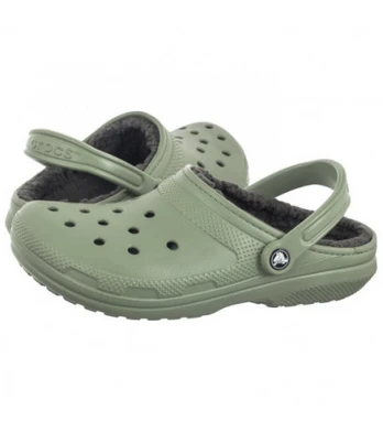 Crocs Classic Lined Clog Moss/Multi 203591-3WP (CR263-c) šlepetės