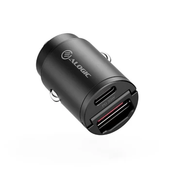 ALOGIC greitosios galios 30 W automobilinis įkroviklis 1 X USB-C prievadas ir 1 X USB-A prievadas