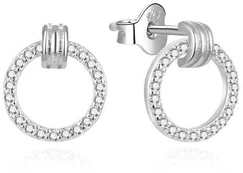 Beneto Elegant sidabrinis earrings with zircons AGUP1889
