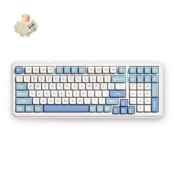 MCHOSE K99 V2 - US Layout - Icy Creamsicle Linear - Sky Blue Wireless Keyboard