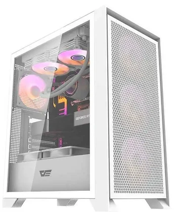 Computer case Darkflash DRX70 MESH + 4 RGB fans (white)