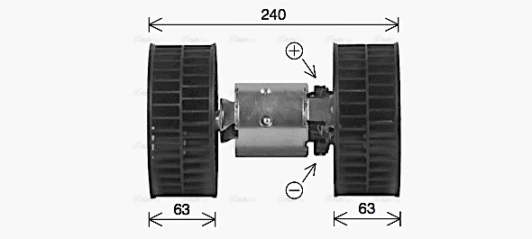 elektrovariklis, vidinis pūtiklis BW8612 AVA