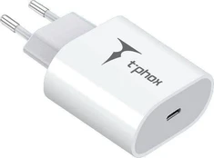 Įkroviklis T-Phox iSpeed, USB-C, balta, 18 W kaina