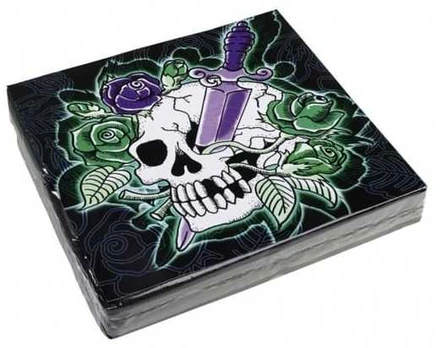 Amscan Skull Party servietter