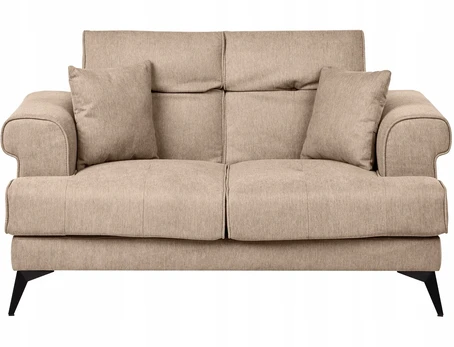 Beliani Dvivietė sofa SKIVE šviesiai ruda