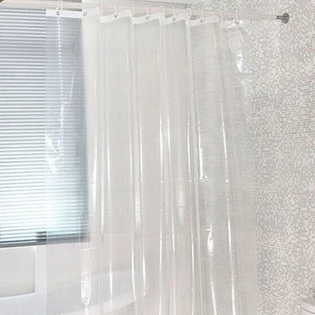 PEVA TRANSPARENT dušo užuolaida 180x200cm Skaidri