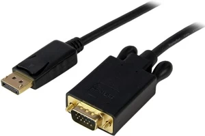 Adapteris StarTech DisplayPort to VGA Displayport, VGA, 1.8 m, juoda