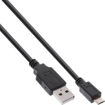 Kabelis USB InLine USB-A - microUSB 1,5 m Juodas (31715Q)