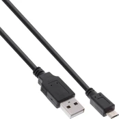Kabelis USB InLine USB-A - microUSB 1,5 m Juodas (31715Q) kaina