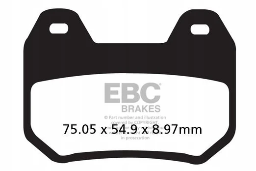 Ebc Fa304v V-pad stabdžių kaladėlės (1 diskui)