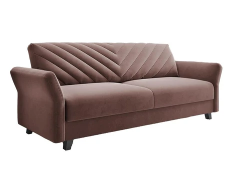 Trivietė sofa - lova Rona, rožinė