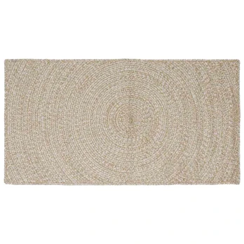 Zoninės kiliminės dangos Natūrali ir Balta 100 x 200 cm Džiutas