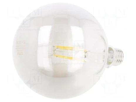 LED lamp | grey | E27 | 230VAC | 8W | 360° | 2700K