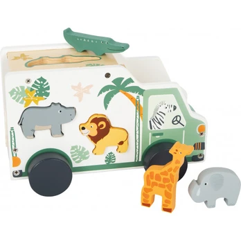 Toy Car Shape-Fitting Game "Safari"