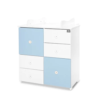 Komoda Lorelli Cupboard New, 2 box, balta/melsva