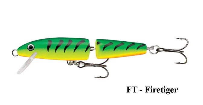 Vobleris Rapala Jointed Floating J09FT Firetiger 9,0 cm, 7 g 9 cm