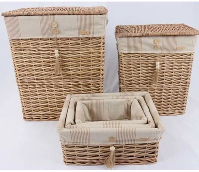 Home4You Krepšelis WILLI STRIPE 34x25xH15cm