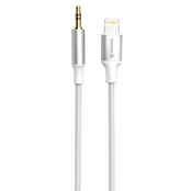 Swissten Audio Adapter Textile Lightning - 3.5mm Jack Cable 1.5m kaina
