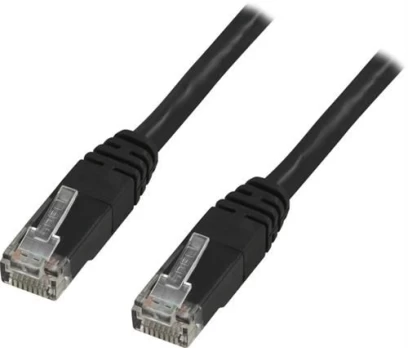DELTACO U / UTP Cat6 patch kabelis 3m, juodas