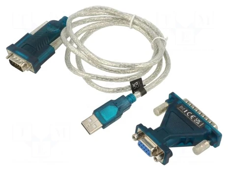Kabelis Logilink USB - DB9/DB25 USB, DB9/DB25, 1.3 m, žalia