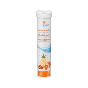 Livsane multivitaminų šnypščiosios tabletės N20