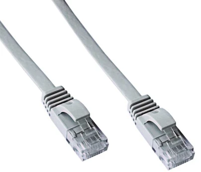 DATACOM Patch cord UTP CAT6 2m pilkas FLAT flat
