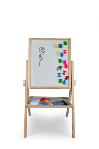 Dvipusė medinė magnetinė piešimo lenta