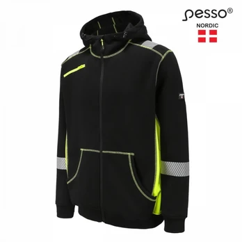 Džemperis Jersey_HV, juoda/geltona S, Pesso