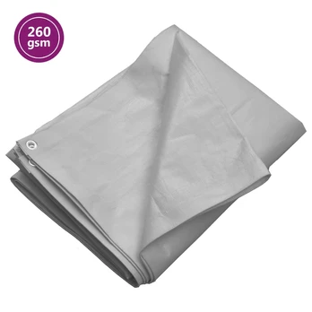 Tentas, pilkos spalvos, 6x6m, 260g/m²